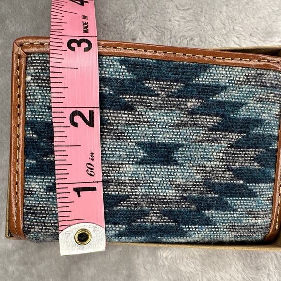 Tony Lama RFID Tri-Fold Wallet Genuine Leather Southwest Aztec Tribal Cowboy - Picture 11 of 11